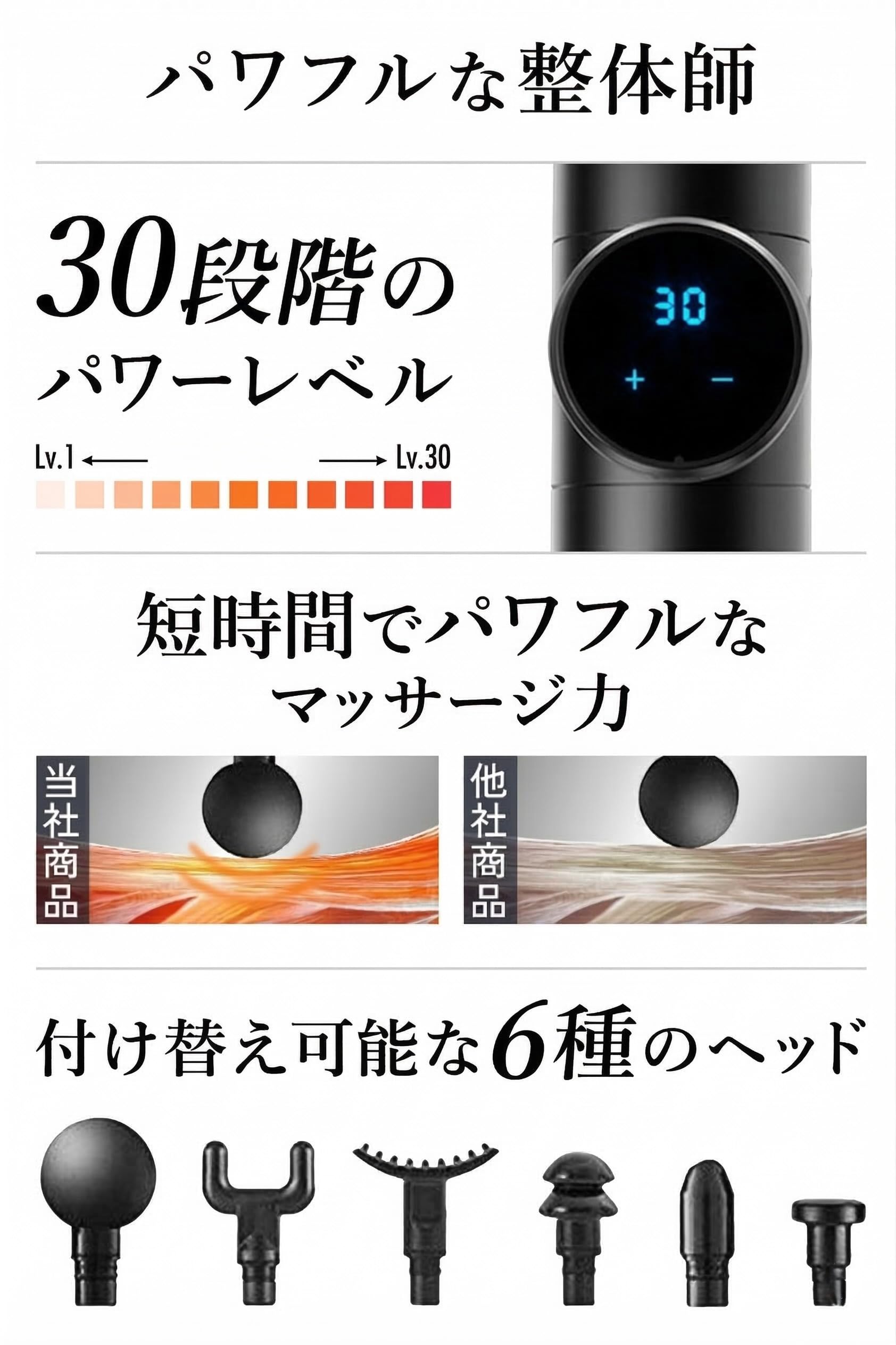 Amazon | 【2026版】 筋膜リリースガン 電動マッサージガン (整体院長